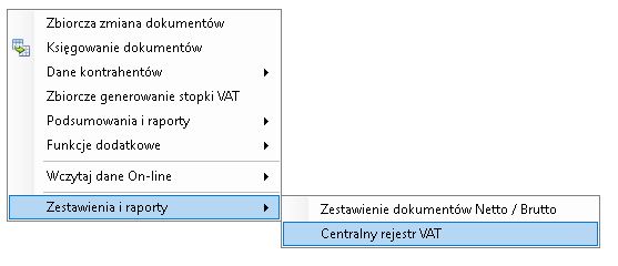 centralny rejestr VAT
